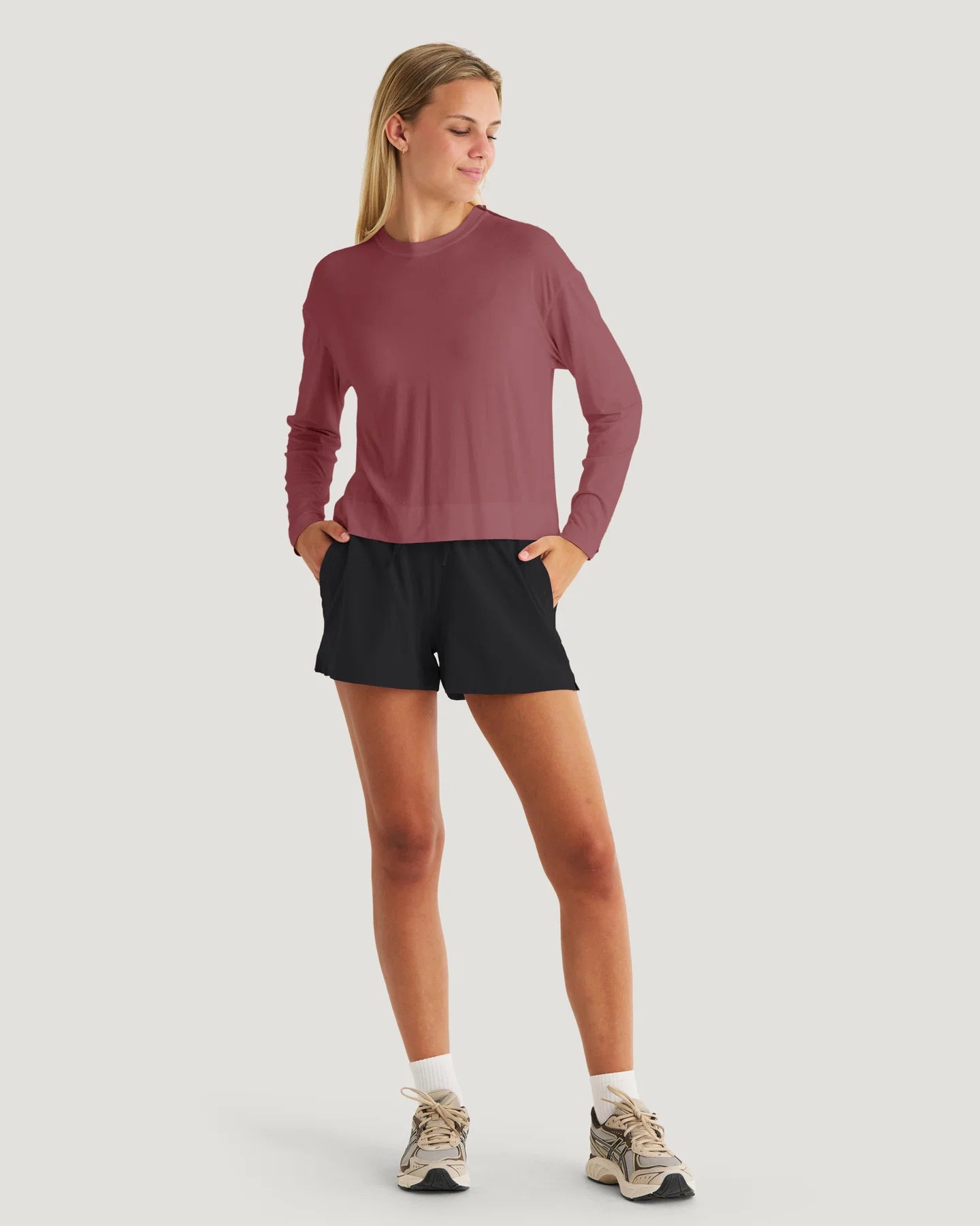 Free Fly Women's Bamboo Shade Crossover Long Sleeve