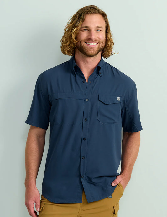 Huk Men's Tide Point Break Short Sleeve Shirt