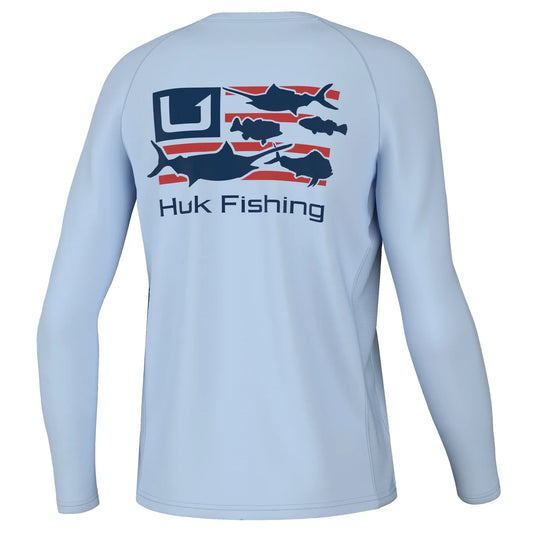 Huk Youth Pursuit Trophy Flag Performance Shirt