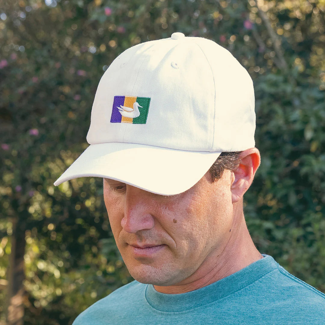 Southern Marsh Men's Mardi Gras Flag Snapback Hat