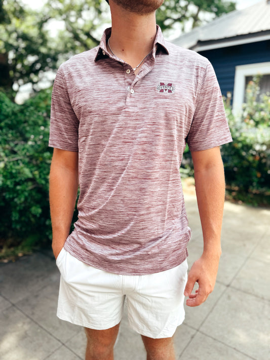 Johnnie-O MSU Huronn Featherweight Polo