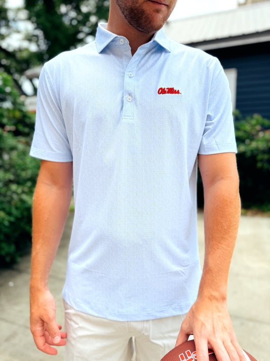 Johnnie-O Ole Miss Hinson Printed Performance Polo