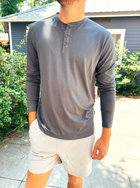 Free Fly Men's Bamboo Flex Long Sleeve Henley