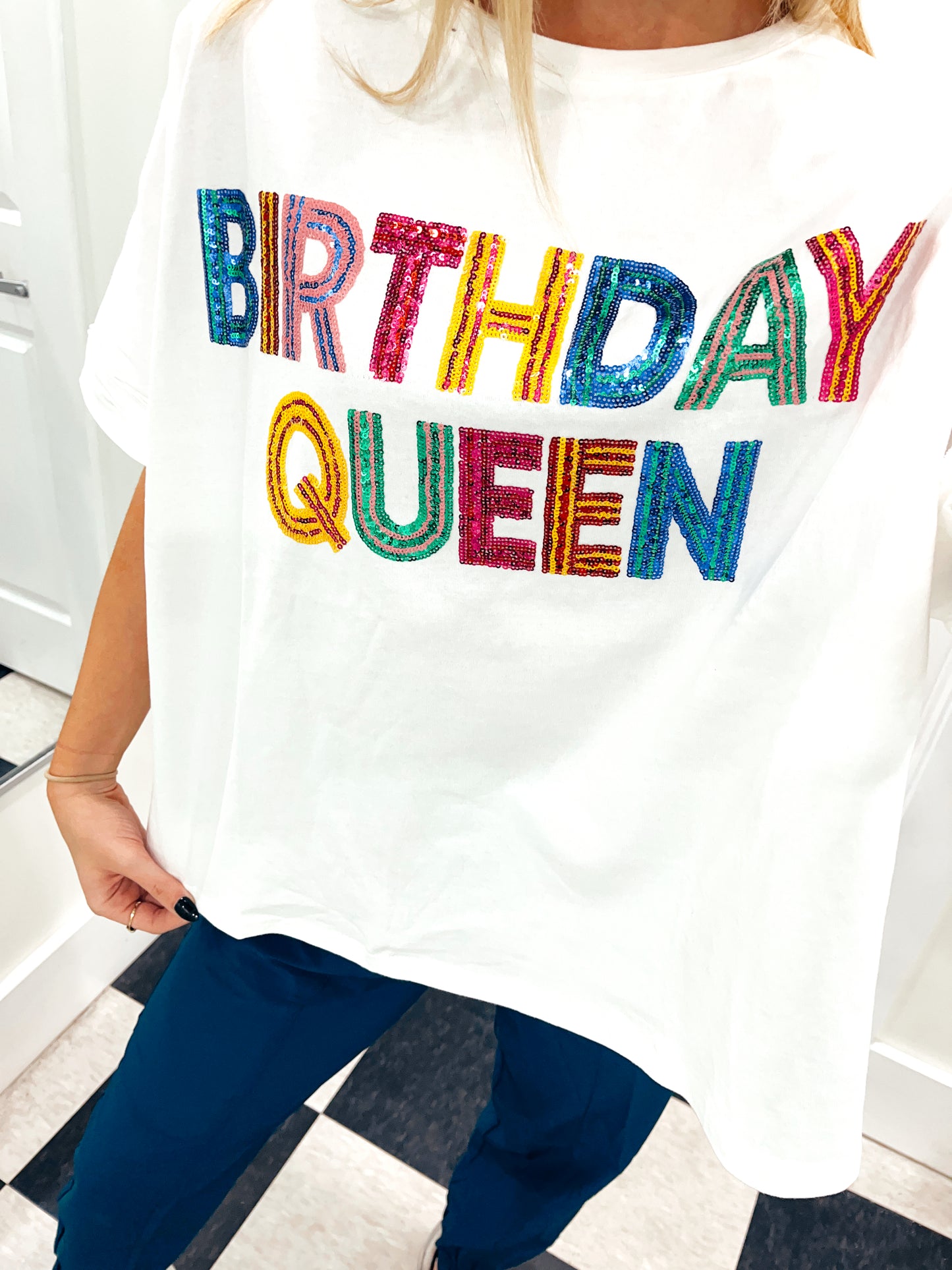 Birthday Queen Oversized Tee