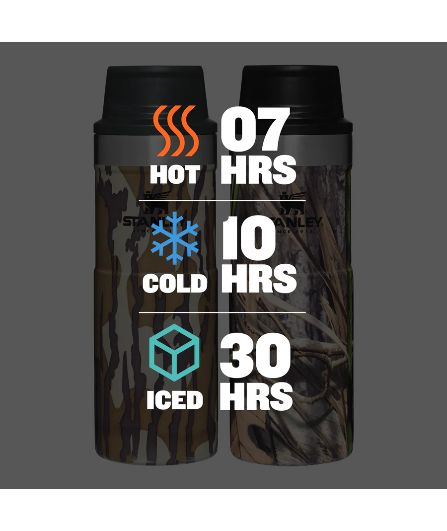 Stanley Classic Trigger-Action Travel Mug Twin Pack 16 oz Mossy Oak