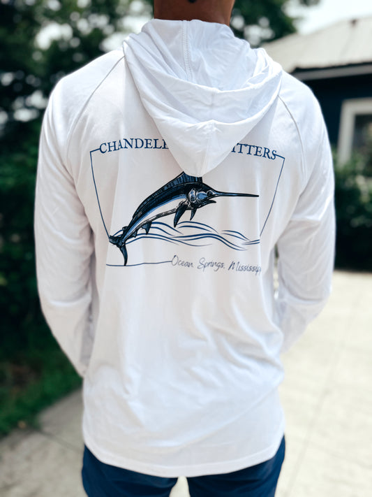 Chandeleur Outfitters Adult Logo Performance Hoodie