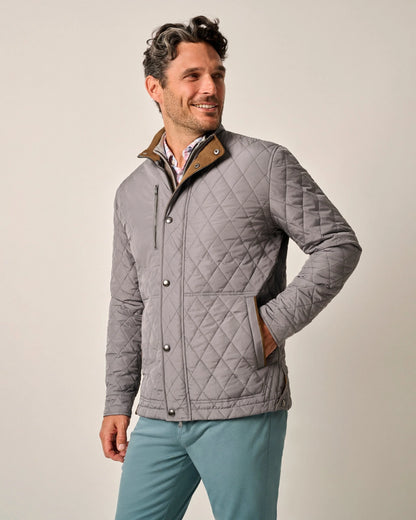 Johnnie-O Juno Quilted Snap Jacket