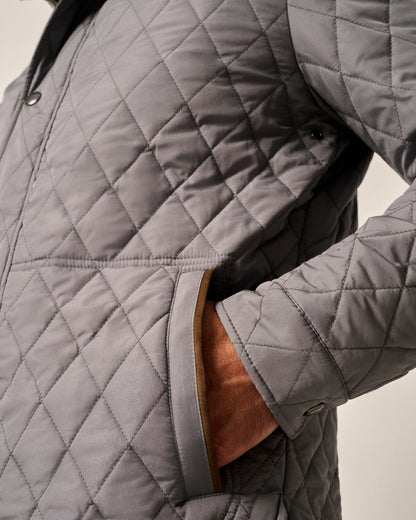 Johnnie-O Juno Quilted Snap Jacket