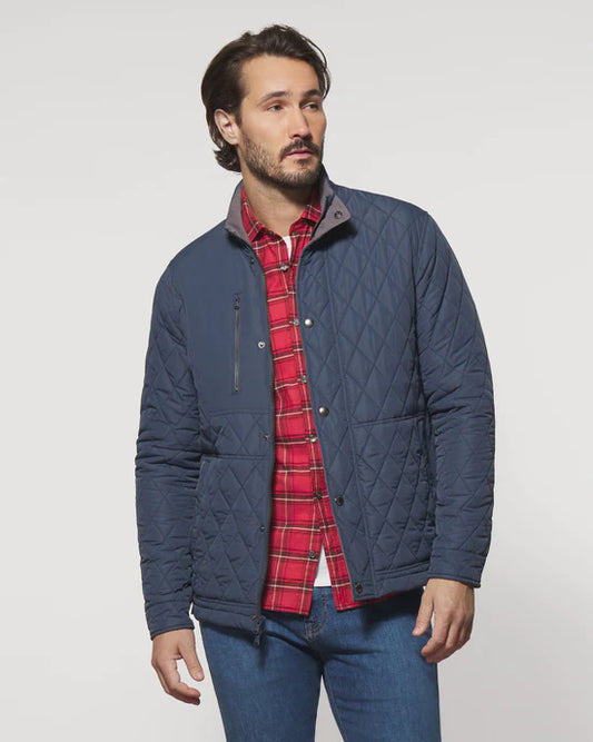 Johnnie-O Juno Quilted Snap Jacket