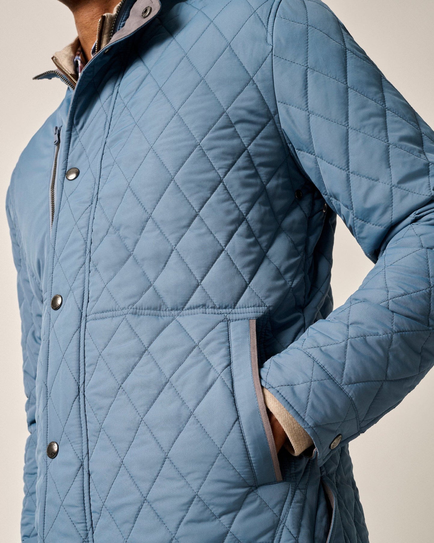 Johnnie-O Juno Quilted Snap Jacket