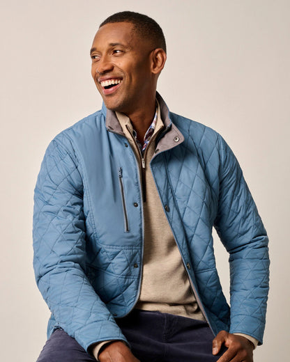 Johnnie-O Juno Quilted Snap Jacket