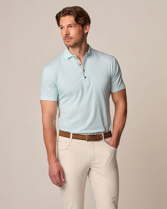 Johnnie-O Elliott Printed Linxter Cotton Performance Polo