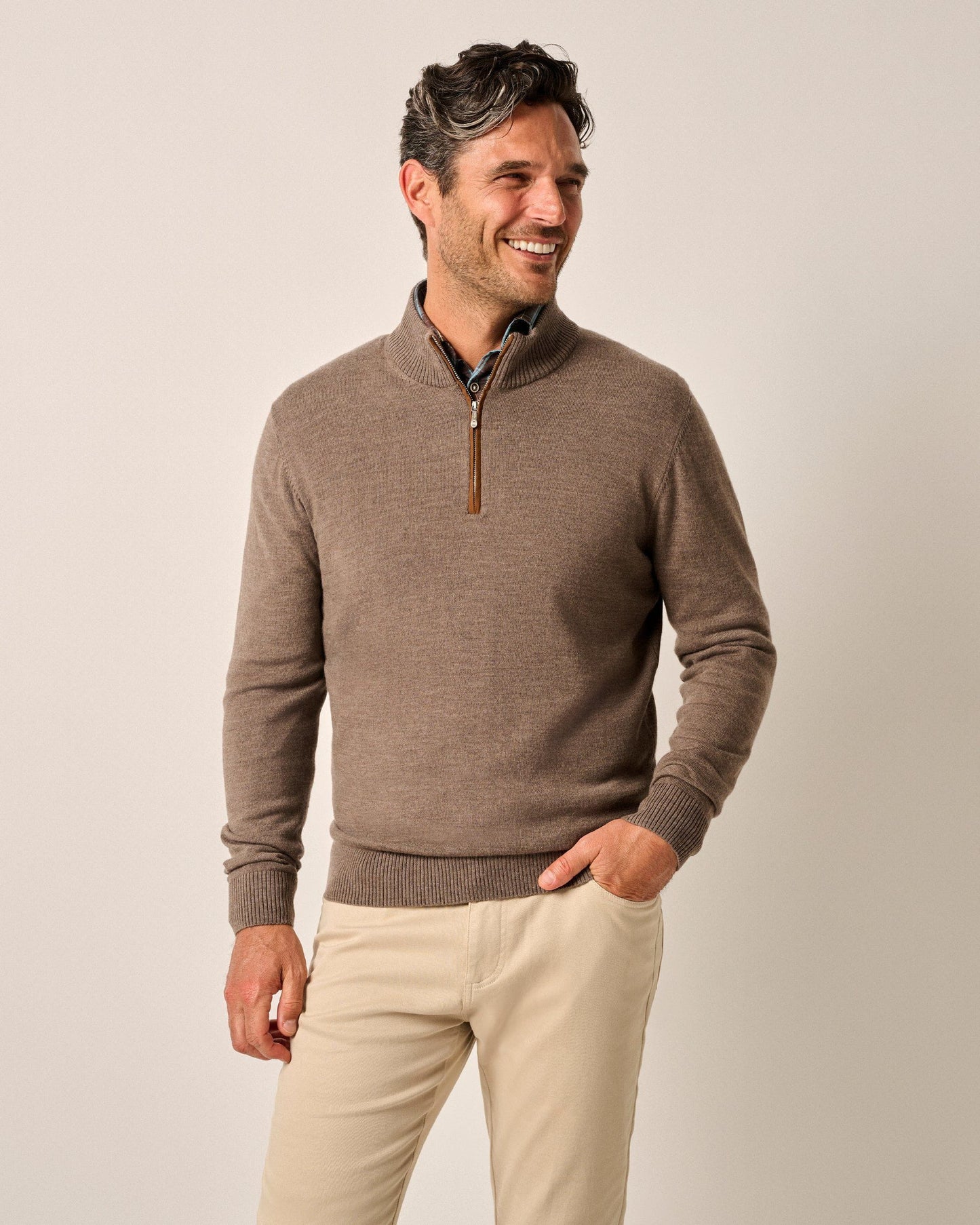 Johnnie-O Raynor Merino 1/4 Zip Pullover