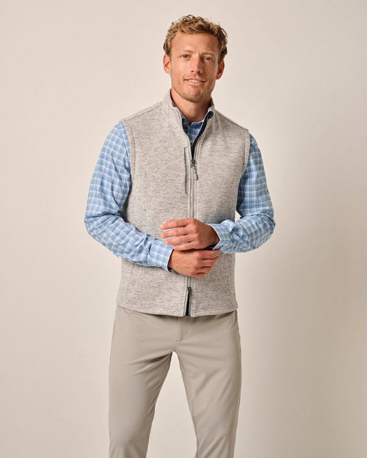 Johnnie-O Denalis Double Zip Fleece Vest