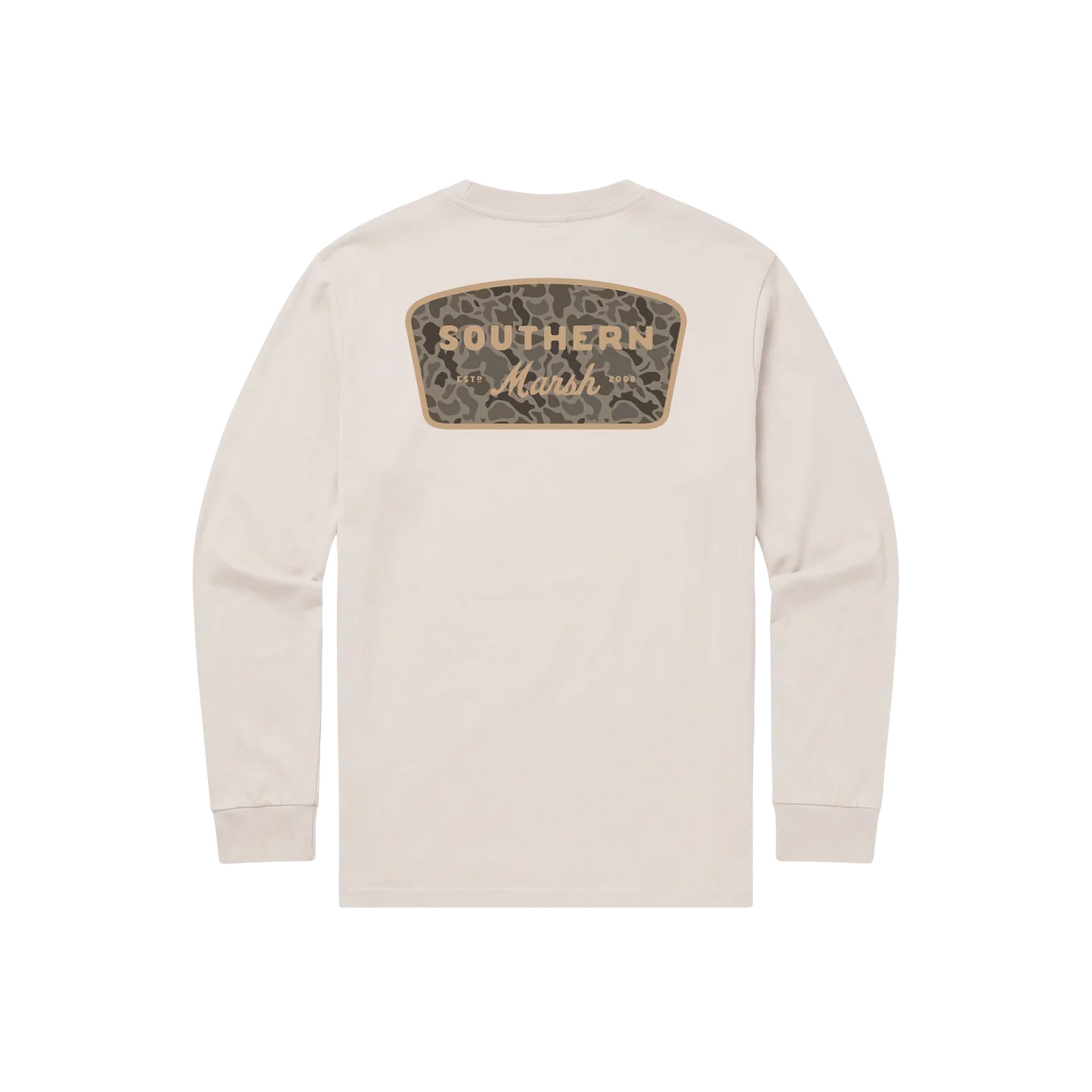 Southern Marsh Men's Long Sleeve Retro Camo Branding T-Shirt