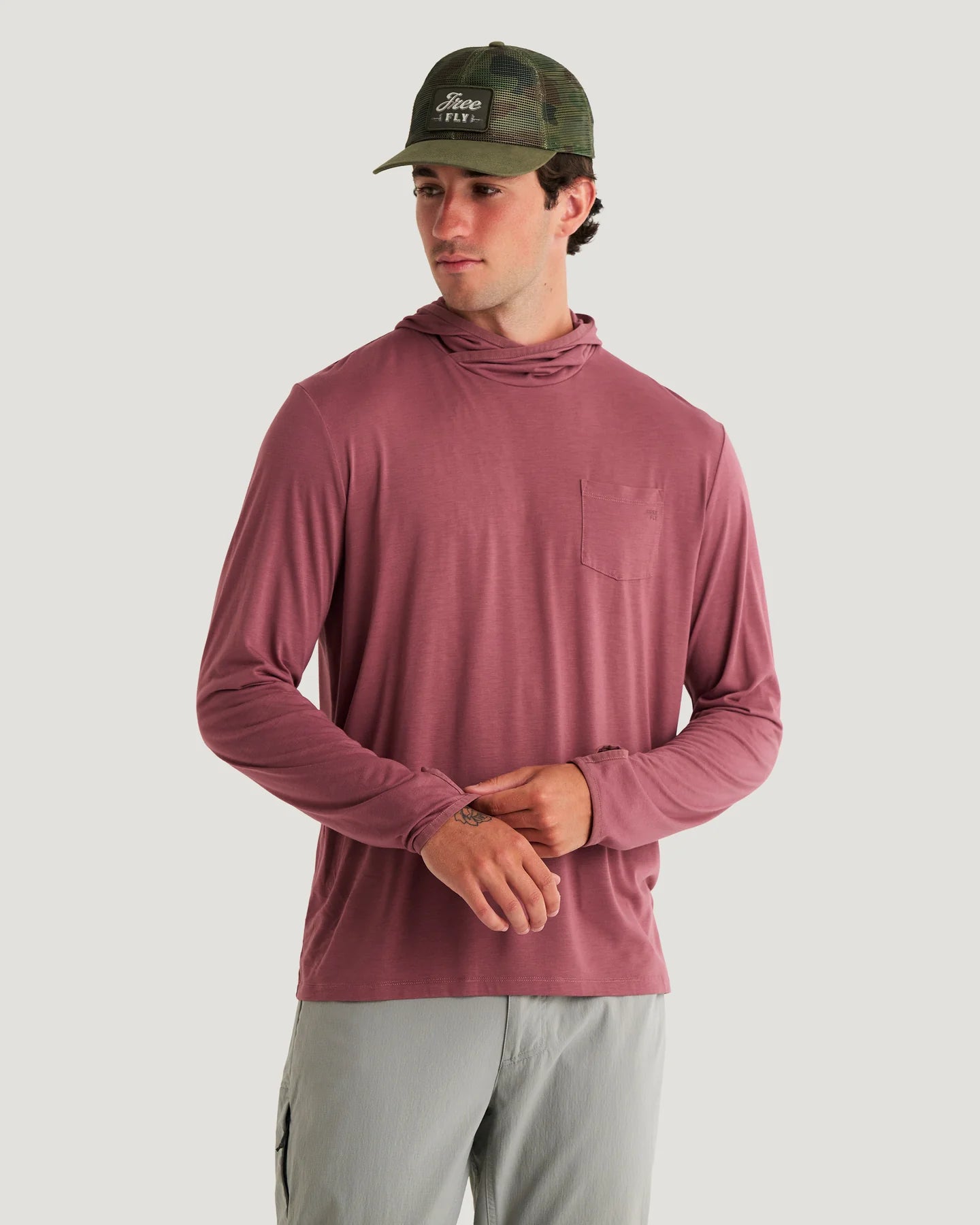 Free Fly Men's Bamboo Lightweight Hoodie