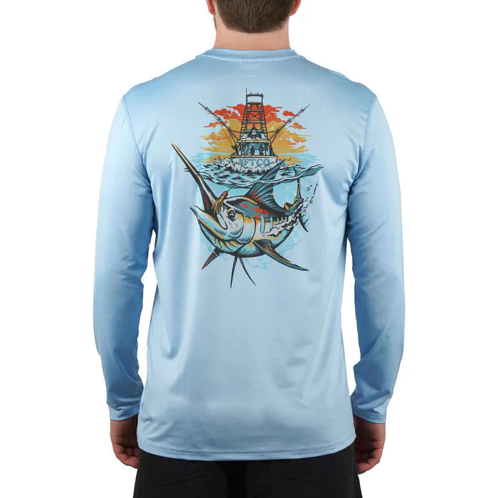 Aftco Ship Out Long Sleeve Sun Shirt