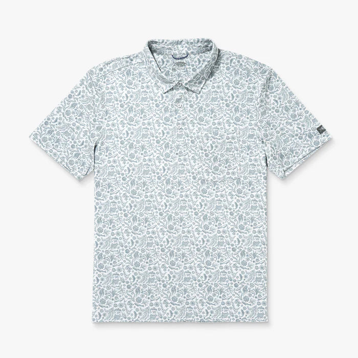 Aftco Men's Qualifier Printed Performance Polo