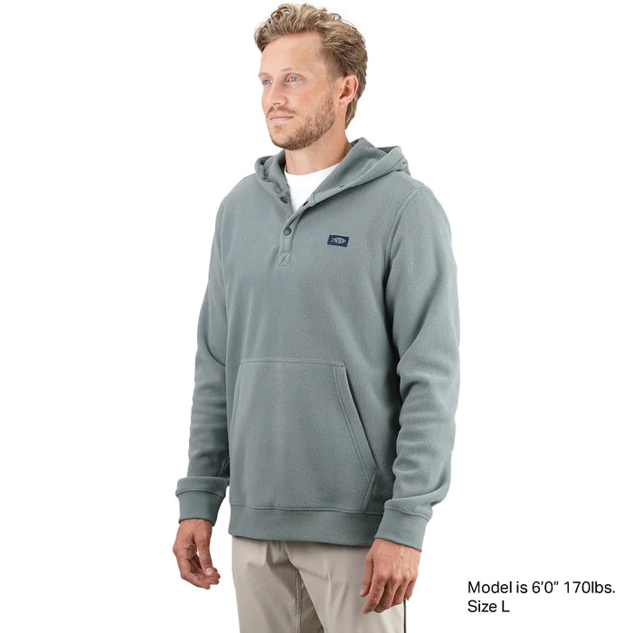 Aftco Fish Camp Fleece Button Snap Pullover