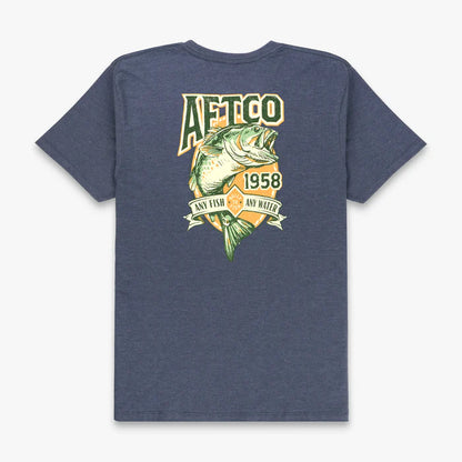 Aftco Men's Framed Short Sleeve Bass T-Shirt