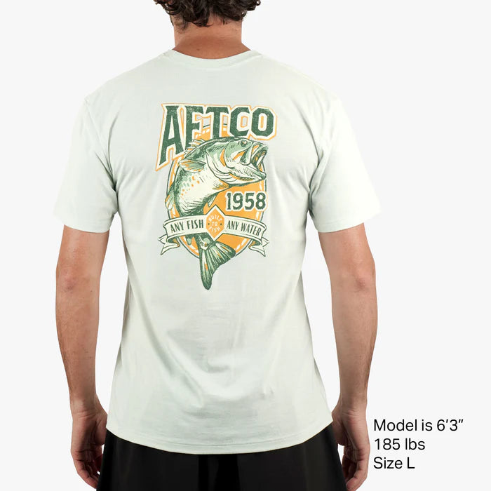 Aftco Men's Framed Short Sleeve Bass T-Shirt