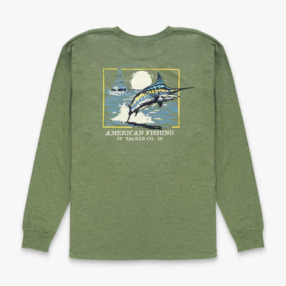 Aftco Men's Flying Bill Long Sleeve Fishing T-Shirt