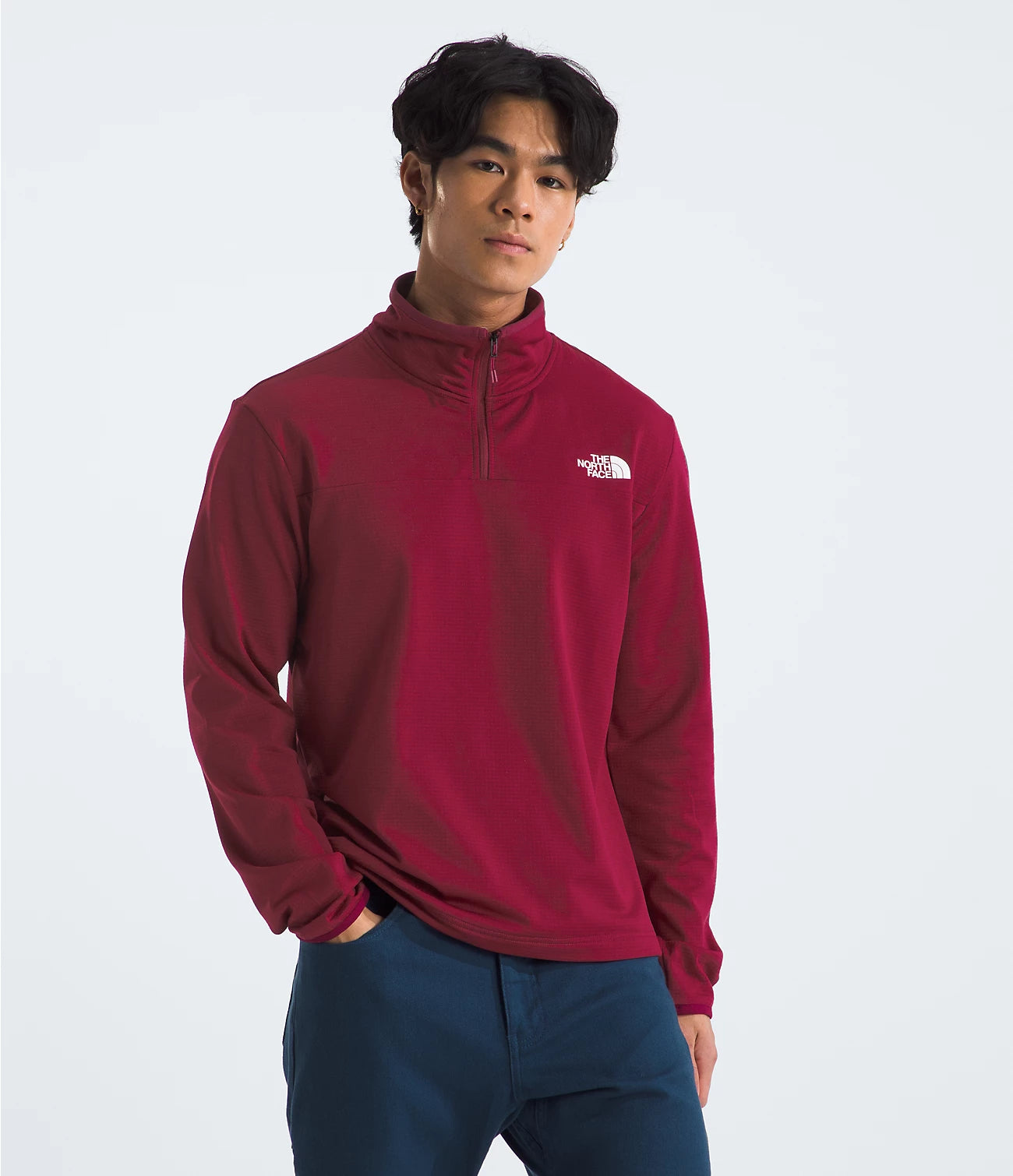 The North Face Men’s Cedar Trail Grid Fleece ¼-Zip