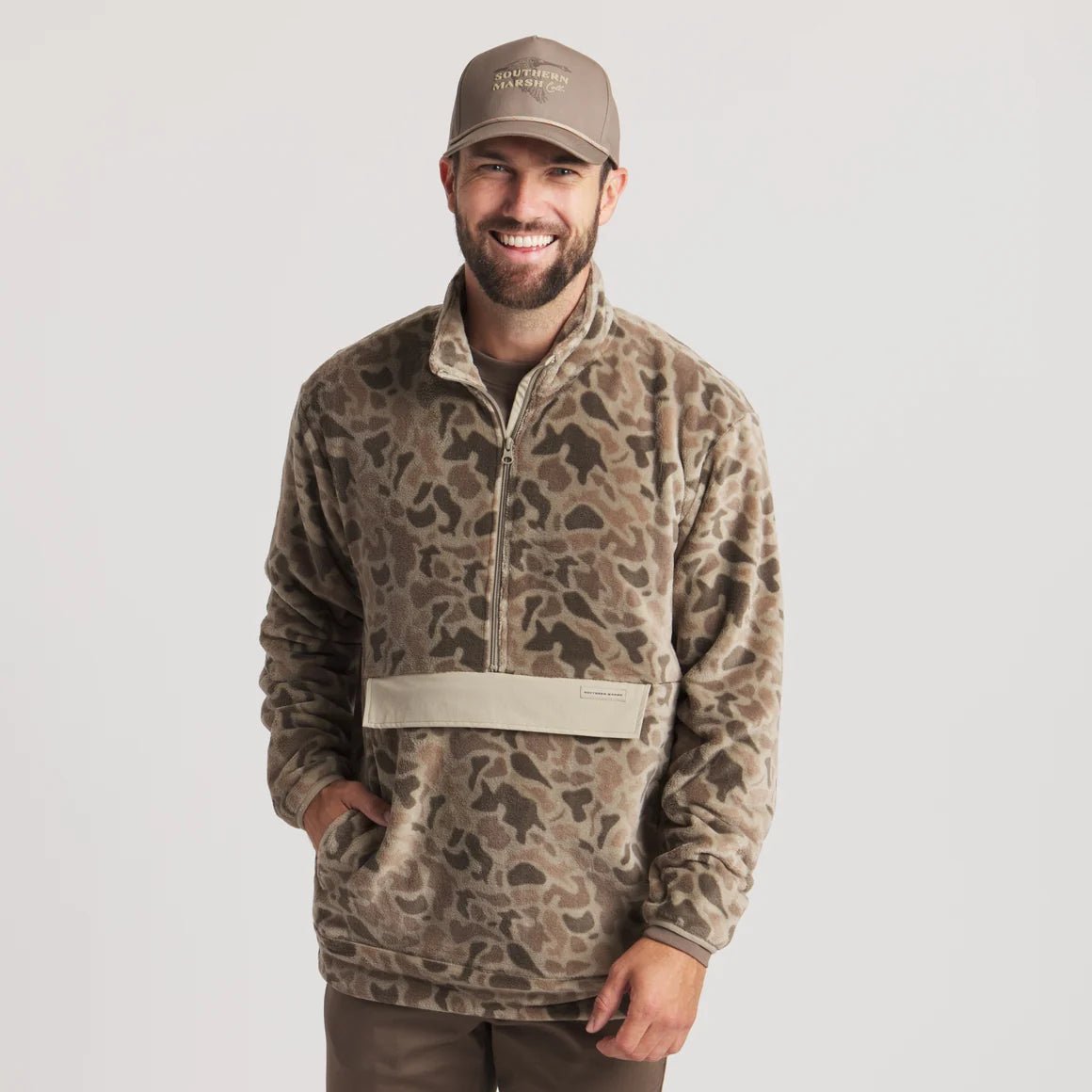 Southern Marsh Men's Wadsworth Fleece Pullover - Retro Camo