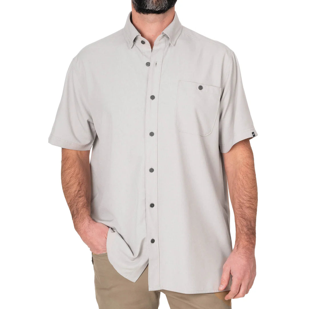 Fish Hippie Men's Flatwater Short Sleeve Sport Shirt