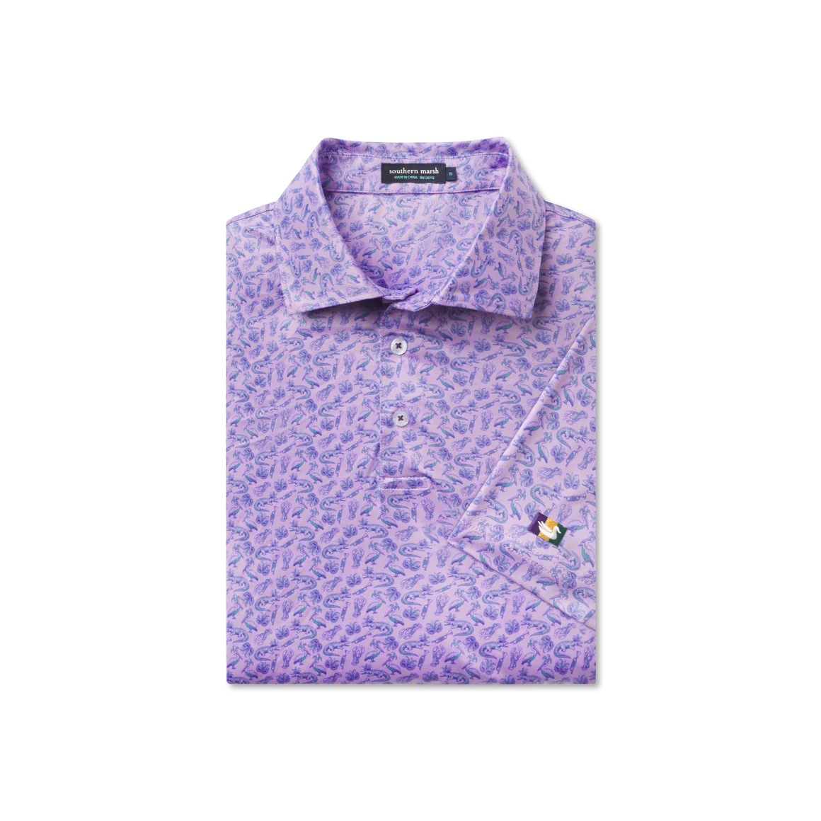 Southern Marsh Men's Flyline Performance Polo - Crew of SM