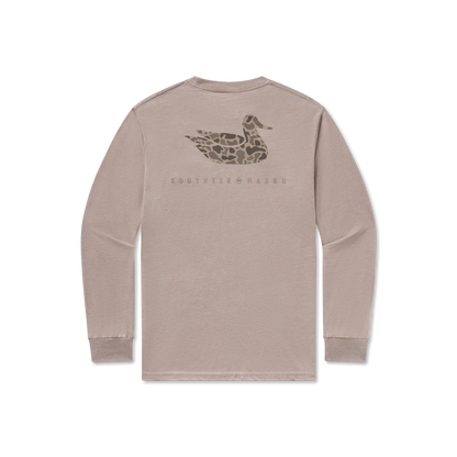 Southern Marsh Long Sleeve Retro Duck Originals Seawash Tee