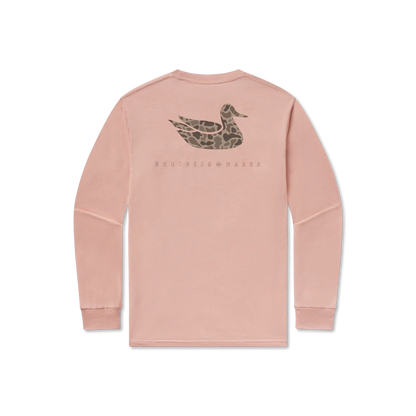 Southern Marsh Long Sleeve Retro Duck Originals Seawash Tee