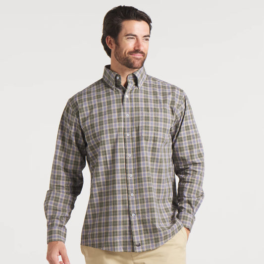 Southern Marsh Bandera Washed Plaid Dress Shirt