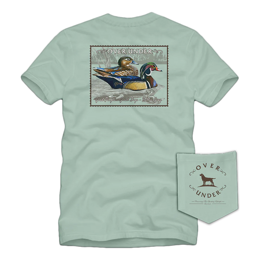 Over Under Wood Duck Stamp Short Sleeve T Shirt