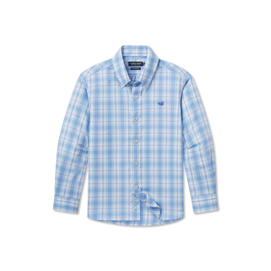 Southern Marsh Youth Benton Performance Plaid Dress Shirt