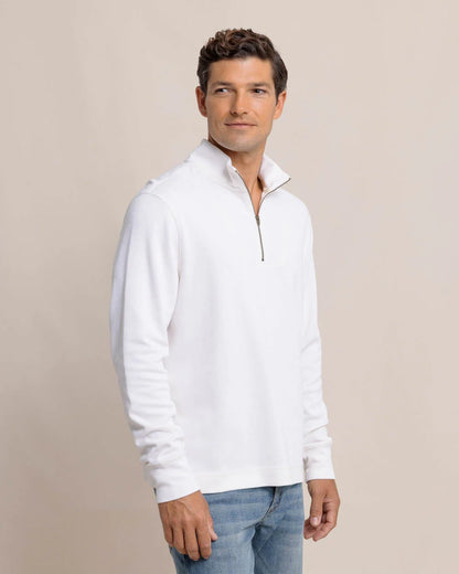 Southern Tide Men's Long Sleeve Bay Berry Quarter Zip