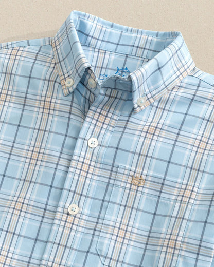 Southern Tide Youth IC River Point Plaid Sport Shirt