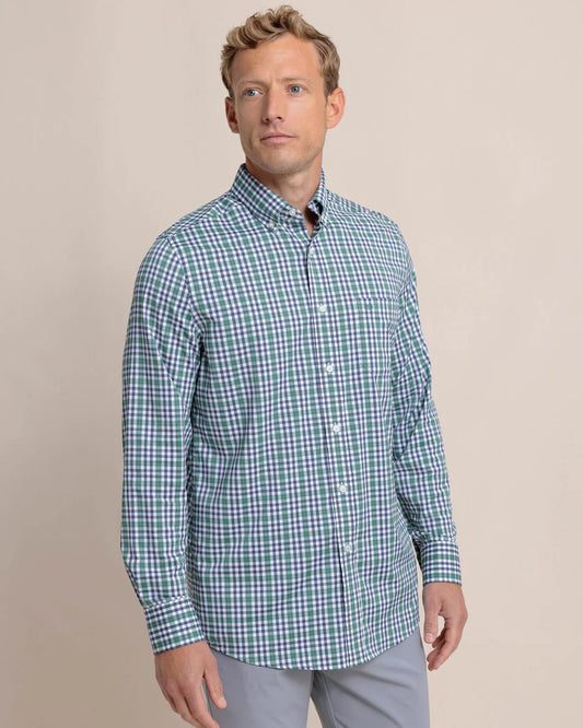 Southern Tide Men's Brr Intercoastal Haywood Plaid Sport Shirt