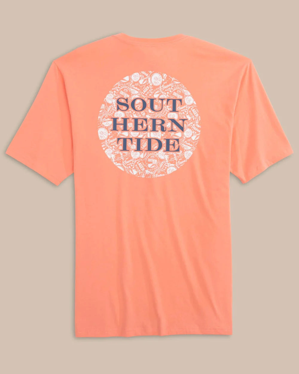Southern Tide M SS Caps off Badge Tee