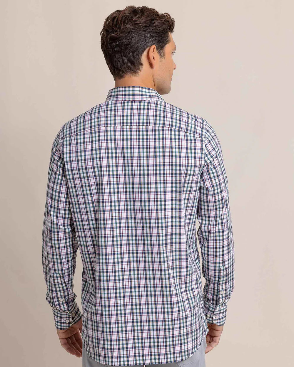 Southern Tide Charleston Master Plaid Long Sleeve Sport Shirt