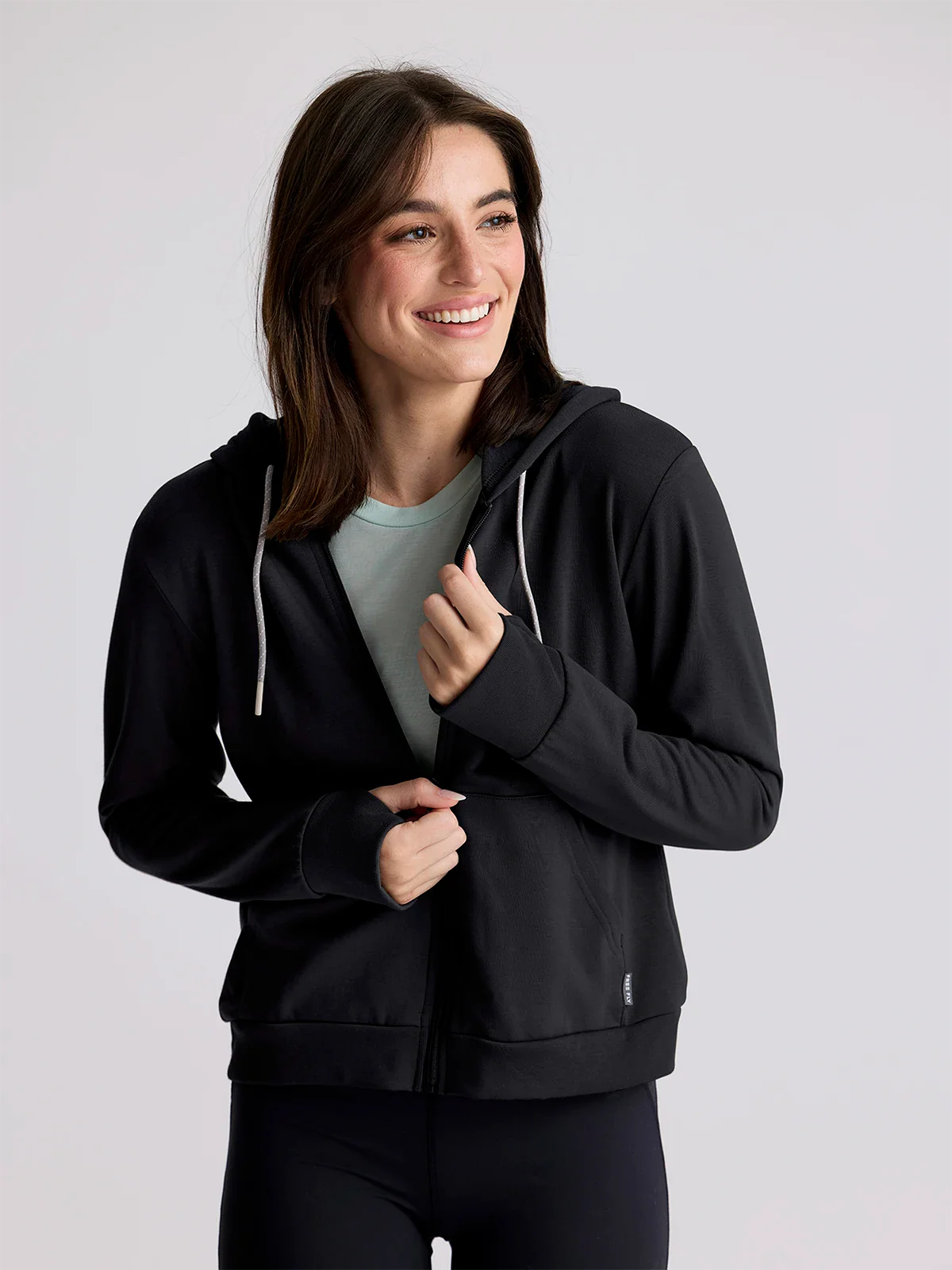 Free Fly Women's Bamboo Lightweight Fleece Zip Hoodie