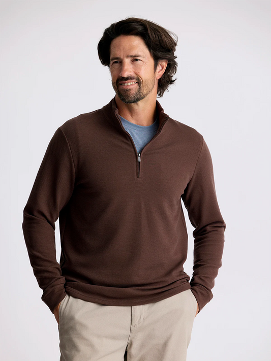 Free Fly Men's Waffle Quarter Zip