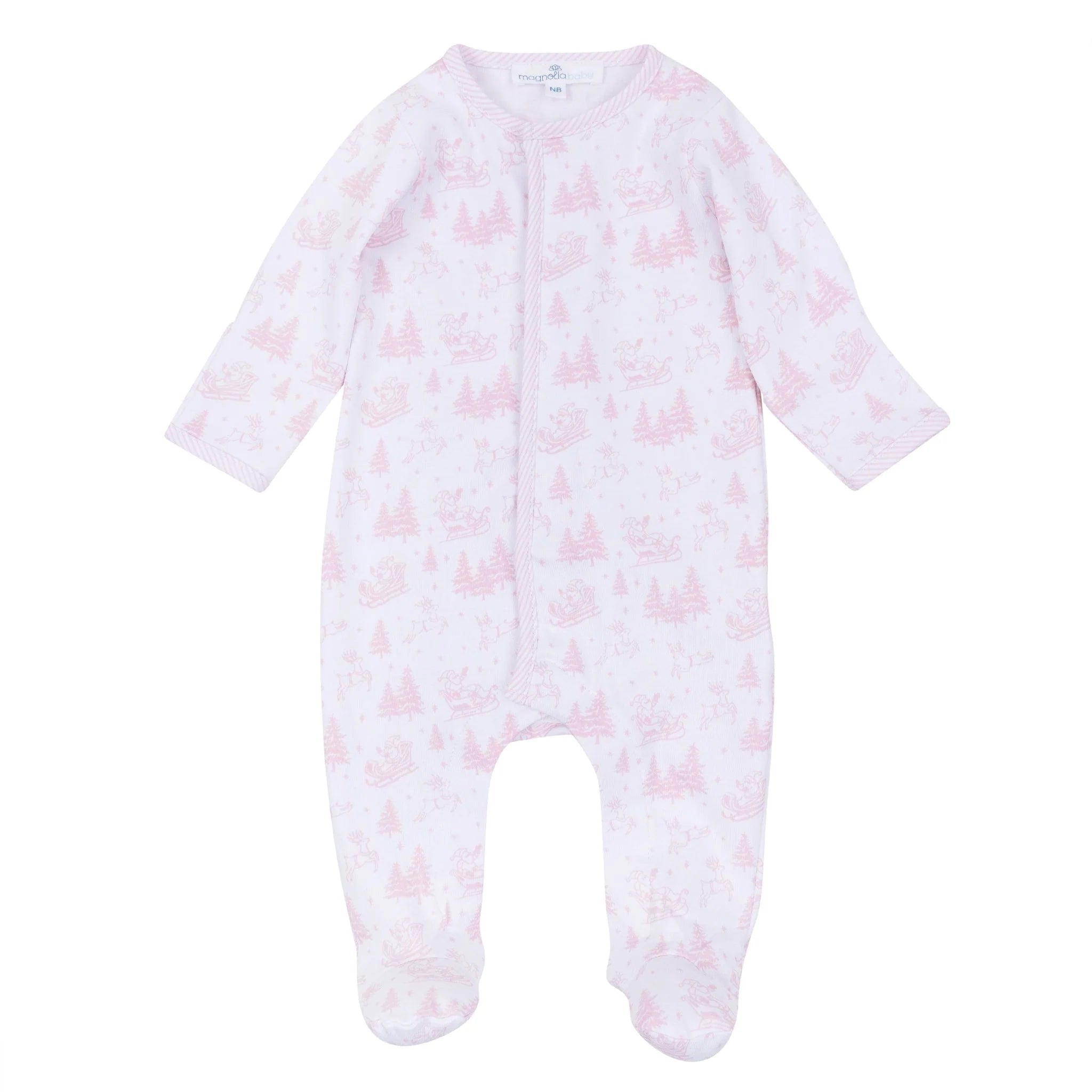 Magnolia Baby Holiday Toile Footie