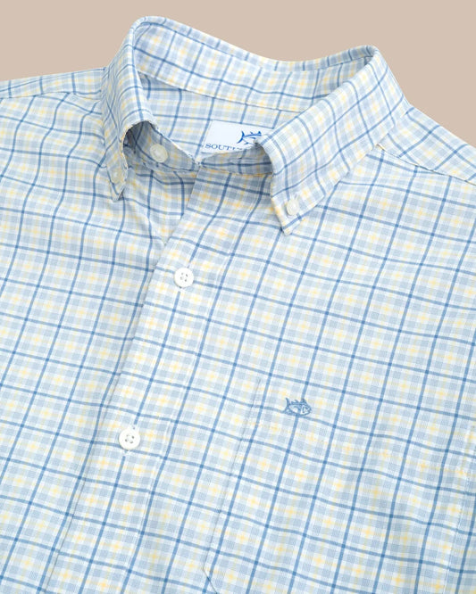 Southern Tide Men's Intercoastal Falls Park Plaid Long Sleeve Sport Shirt