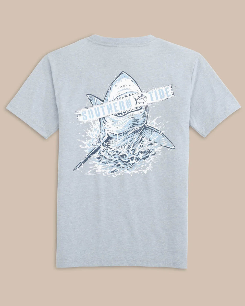 Southern Tide youth shark plank tee