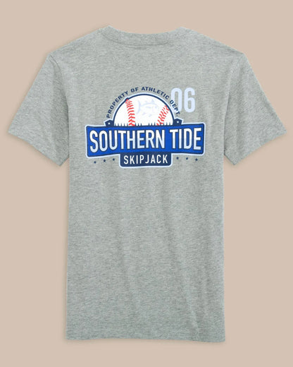 Southern Tide Youth Short Sleeve Baseball Heather Tee