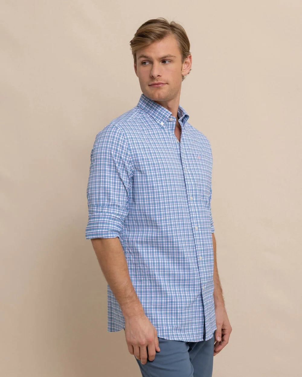 Southern Tide Portsmouth Plaid Intercoastal Sport shirt