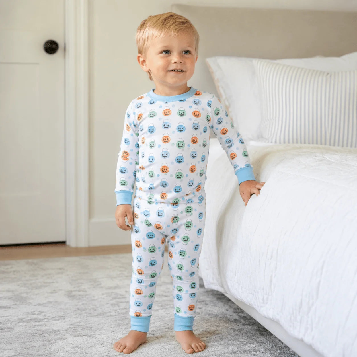 Magnolia Baby Pumpkin Party Long Pajamas