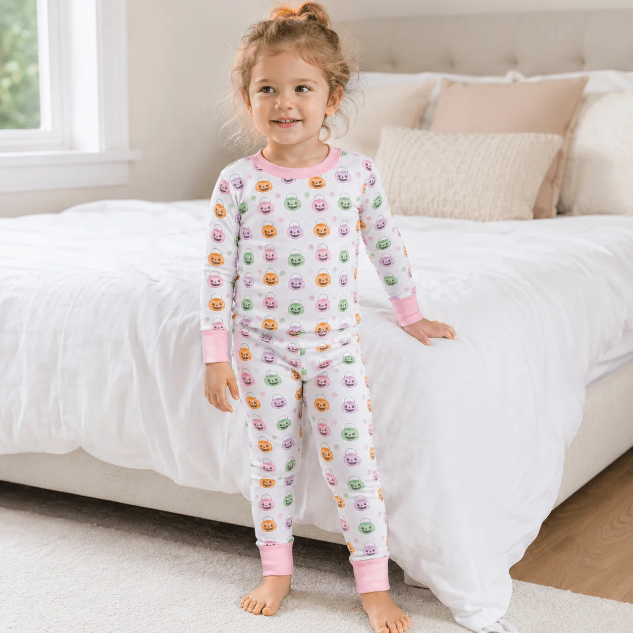 Magnolia Baby Pumpkin Party Long Pajamas