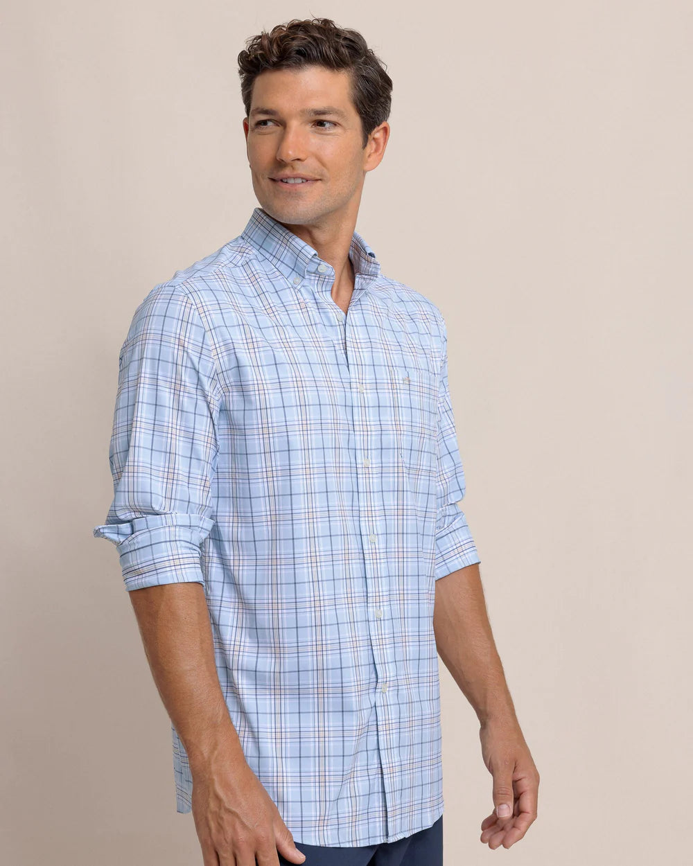 Southern Tide Men's River Point IC Plaid Sport Shirt